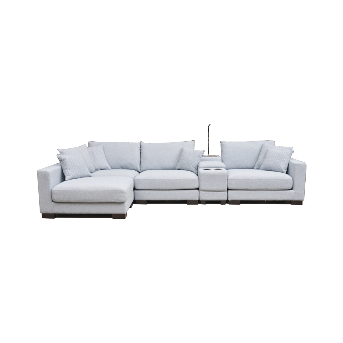 Paige 2.5 Seater Fabric Modular Chaise Lounge