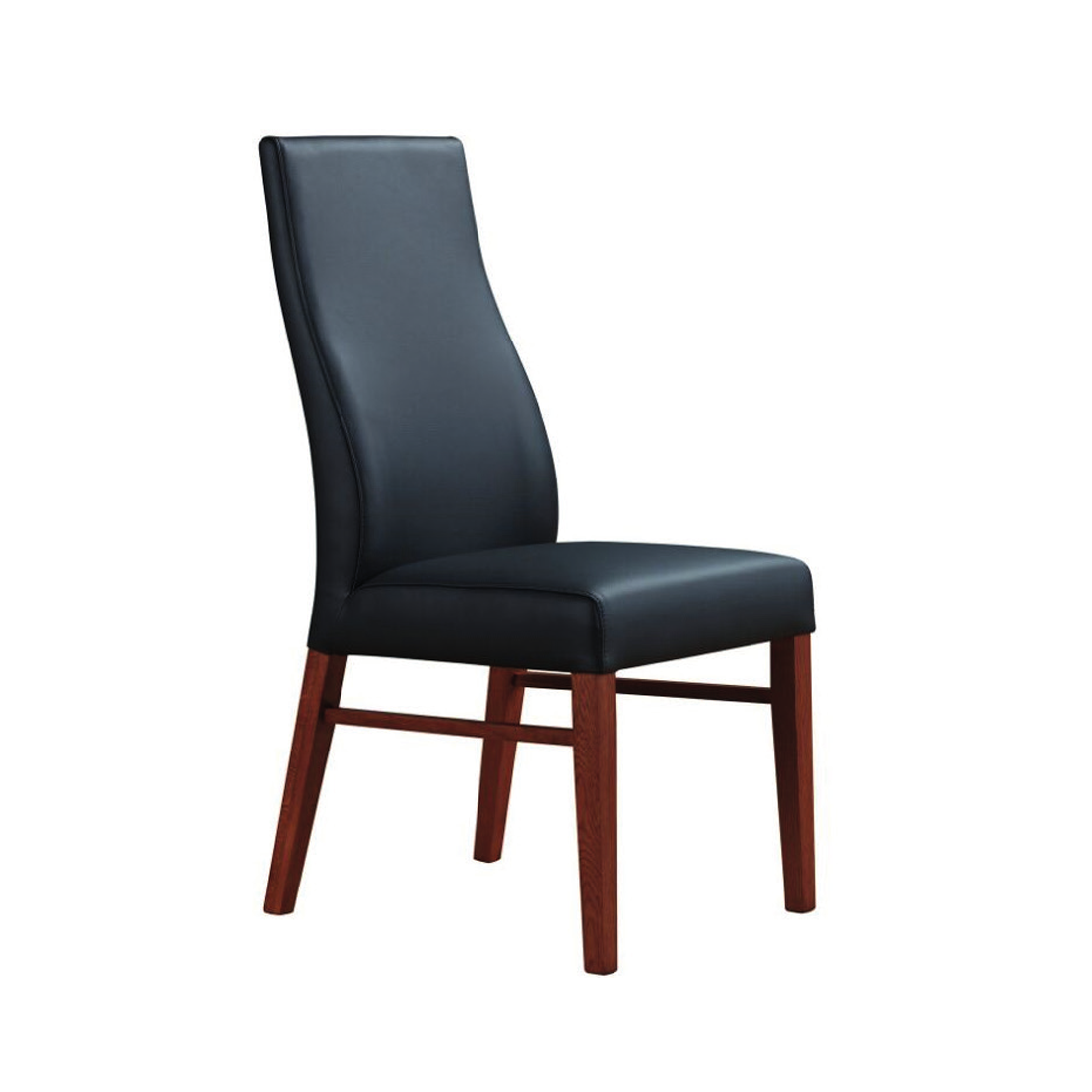 Iris Blackwood Leather Dining Chair